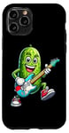 Coque pour iPhone 11 Pro Guitare électrique en forme de concombre pour garçons et filles