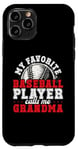 Coque pour iPhone 11 Pro Matching Family Photo Baseball Gift - Grandma Mother's Day