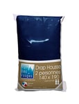 Nuit des Vosges 2099829 Cotoval Drap Housse Uni Coton Marine 140 x 190 cm