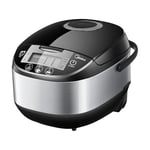 Midea Rice Cooker With Steamer,10 cup, 5 Litre, 11 Multicook Functions, LED display, Warmer, 24-Hr Delay Timer, Fuzzy Logic,Non-Stick Removable Inner Pot (Black)