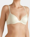 Sloggi Wow Padded Plunge Bra 10132232 Ivory Size 40D SALE