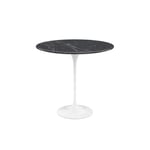 Knoll - Saarinen Oval Table - Småbord, Vitt underrede, skiva i glansig svart Marquina marmor - Sidebord - Eero Saarinen - Svart - Metall/Tre