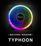 SaharaGaming Typhoon 140(14x14x2.5cm) mm ARGB Fan Compatible with Sahara RGB Fan Controller Only!!. 55 Setting
