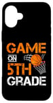 Coque pour iPhone 16 Plus Jeux amusants sur le basket-ball de cinquième année premier jour d'école