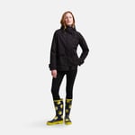 Regatta Orla Kiely Swing Waterproof Jacket Black Shadow Elm Yellow, Size: 14 - Sale