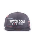 OFFICIAL UBISOFT WATCH DOGS LEGION GLITCH LOGO BLACK SNAPBACK CAP