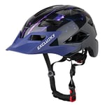 Exclusky Casques Velo Enfants Casque Velo Visiere Casque Velo Pat Patrouille Protecteur de Sécurité Cyclisme Planches à roulettes Sport pour Enfants 50-57CM (Âge 5-13 Ans)