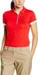 Nike Victory Color Block Ladies T-Shirt Top Polo Shirt, Red / White, XS