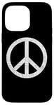 iPhone 14 Pro Max vintage white distressed peace sign symbolic cute graphic Case