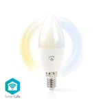 SmartLife LED-Lampor | Wi-Fi | E14 | 470 lm | 4.9 W | Varm till cool vit | 2700 - 6500 K | Android / IOS | Ljus | 1 st.