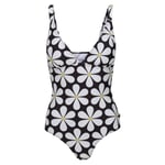 Regatta Womens/Ladies Orla Kiely Daisy One Piece Swimsuit (Black) - Size 8 UK