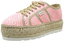 Victoria Basket Etnico Plataforma Yute, Sneakers Basses mixte adulte, Rose (43 Fucsia), 42 EU