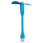 Ventilateur USB portable flexible,banque d'alimentation mobile,PC,ordinateur portable,ordinateur portable,voyage d'été,refroidisseur d'air pliable - Type Blue