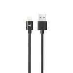 W Wonder Full Power - Cable USB-A vers Lightning - 1m - Noir