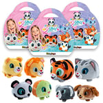 #sbabam Doki Doki 2 You, Jeux de Kiosque pour Enfants, Peluche Panda, Tortue et Autres - Jouets Animaux pour Enfants, Marionnettes à Collectionner et Jouet pour Enfant, Cadeau pour Enfant 3 Pièces