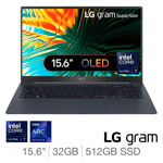 LG Gram SuperSlim Laptop Intel Ultra 7 32GB RAM 512GB SSD 15.6" 15Z90ST-G.AD85A1