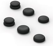 Ensemble De Poignées De Pouce Skin, Cqc Et Fps, Capuchon De Joystick, Capuchon De Stick Analogique Pour Manette De Joy-Con De Nintendo Switch Et Switch Oled - Noir, 3 Paires (6 Pièces)