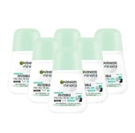 Garnier Mineral Invisible BWC Fresh Aloe Deodorant Roll-On Women 50ml 3, 6 Pack