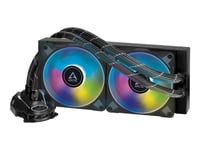 Arctic Liquid Freezer Ii 240 A-Rgb - Kylsystem Med Vätska Till Processorn - Elementstorlek: 240 Mm - (För: Lga1156, Lga1155, Lga1150, Lga1151, Lga2011-3 (Square Ilm), Am4, Lga2066 (Square Ilm) Socket, Lga1200, Lga1700, Am5) - 120 Mm - Svart