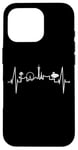 Coque pour iPhone 16 Pro La silhouette Las Vegas battement coeur Nevada Sin City USA