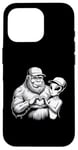 Coque pour iPhone 16 Pro Funny Cryptid Bigfoot Alien Love Valentine Monster Femme Homme