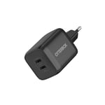 OtterBox Standard EU 65W USB-C PD GaN Chargeur Mural 2 Ports, 45W USB-C PD + 20W USB-C PD, Fast Charger pour Smartphone et Tablette, Testé Contre Les Chutes, Robuste, Ultra Durable, Noir