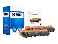 Kmp Doublepack B-T57d - 2-Pack - Svart - Kompatibel - Tonerkassett (Alternativ För: Brother Tn242bk) - För Brother Dcp-9017, Dcp-9022, Hl-3142, Hl-3152, Hl-3172, Mfc-9142, Mfc-9332, Mfc-9342