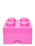 Lego Storage Brick 4 Home Kids Decor Storage Storage Boxes Pink LEGO STORAGE