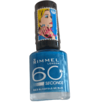 Rimmel 60 Seconds Rita Ora Nail Polish 823 Blindfold Me Blue