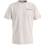 T-shirt Tommy Jeans  T Shirt Homme  Ref 59269 Blanc