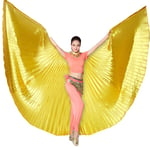 Egyptian Wings Magdans Isis Wings Stage Performance Rekvisita Danstillbehör Gold