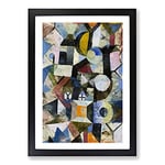 Big Box Art Yellow Half-Moon by Paul Klee Framed Wall Art Picture Print Ready to Hang, Black A2 (62 x 45 cm)