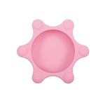 Naforye Assiette pour bébé, en silicone souple, incassable, va au micro-ondes – Rose – 200 g