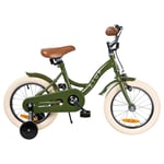 Stoy 14" Vintage Cykel Army Green | Grön | 4-5 years