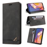 Verre trempé + Etui Samsung Galaxy S21 Ultra 5G 6.8" Housse PU Cas Flip Etui Housse Téléphone Protection Noir