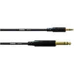 Cordial 3,5 mm stereo male - 6,3 mm stereo male audio cable, 3 m