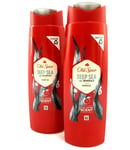 2x Old Spice Deep Sea Shower Gel, 250ml Body Wash for Men