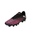 PUMA Femme Future 8 Play FG/AG Wn's Chaussure de Football, Black White-Glowing Red, 43 EU