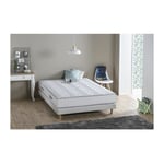 Deko dream Ensemble matelas + sommier 140 x 190 - Mousse - 19 cm - 5 zones - Ferme - maine