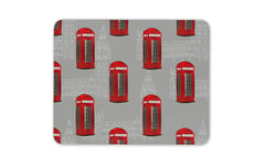 Red Telephone Box Mouse Mat Pad - Phone London England UK Gift Computer #13208