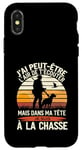 Coque pour iPhone X/XS Cadeau idée Drôle Chasseur Homme Chasseur Humour Chasse