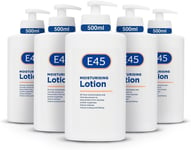 E45 Lotion Moisturiser Daily Body Pump Very Dry Sensitive Hydrated Skin 2x 500ml