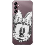 ERT GROUP Coque de téléphone Portable pour Samsung A14 4G/5G Original et sous Licence Officielle Disney Motif Minnie 012 Parfaitement adapté à la Forme du téléphone Portable, partiel imprimé