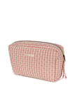 Konges Sløjd Seersucker Big Toiletry Bag Powder Pink Check