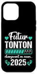 Coque pour iPhone 12 Pro Max Futur Tonton 2025 Humour Annonce Naissance Grossesse Cadeau