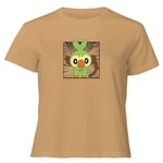 Pokemon Grookey Women's Cropped T-Shirt - Tan - XL