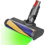 Applicable Brosse d'aspirateur Souple LED Compatible avec Dyson V12 Detect Slim, Idéal pour Travailler sur un Parquet