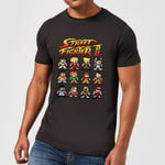 Street Fighter 2 Pixel Characters Men's T-Shirt - Black - 4XL