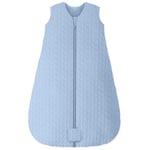 Unnivoll Gigoteuse 18-24 Mois Hiver Tog 2.5, Turbulette Hiver pour Bébé, Tissu 100% coton Super Doux et Chaud Fille Garçon 89-101cm Bleu