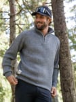 Twentyfour Finse Half Zip Ullgenser - Herre - Grå - M